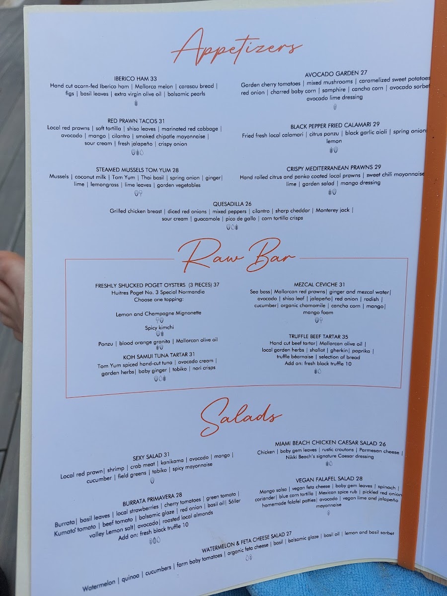 Menu Nikki Beach Mallorca-3
