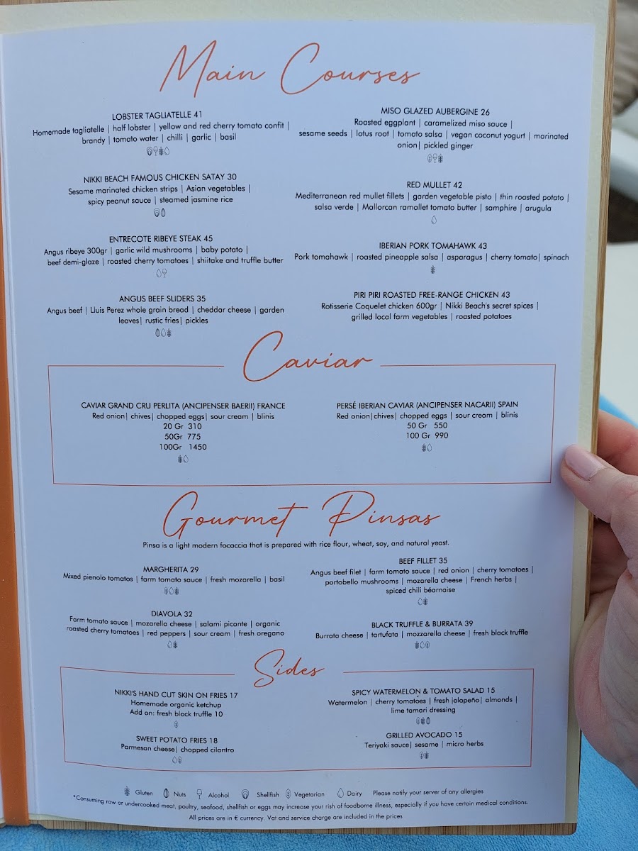 Menu Nikki Beach Mallorca-5