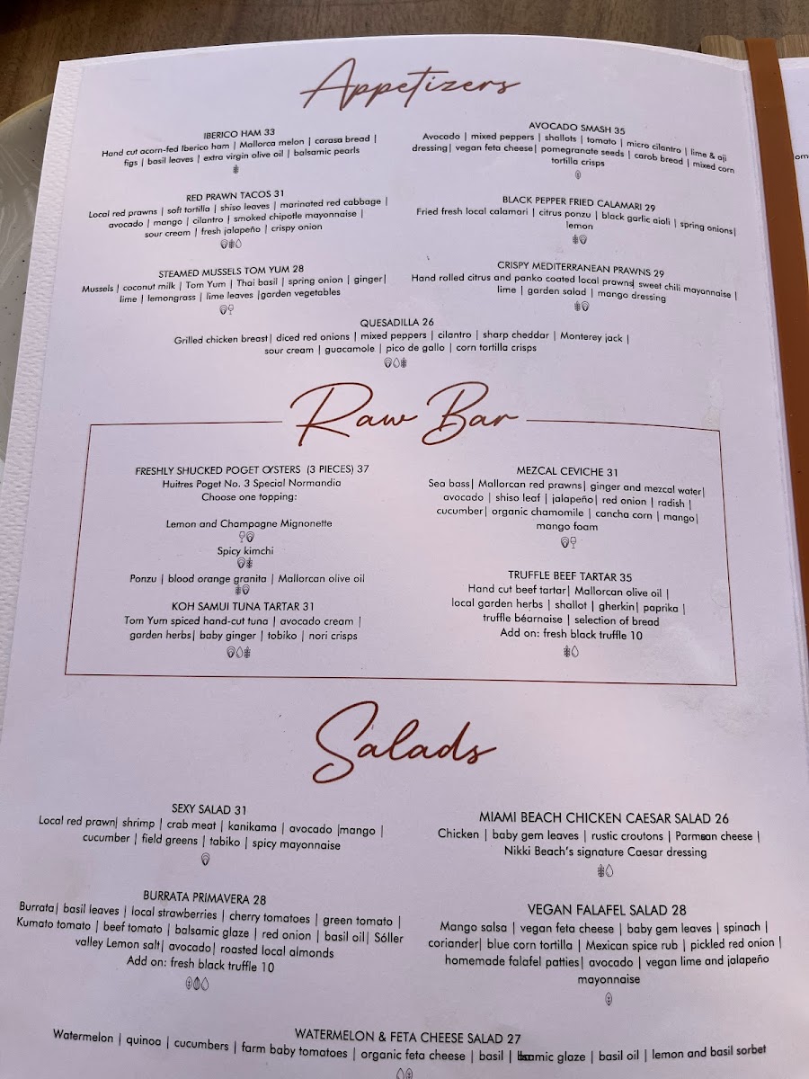 Menu Nikki Beach Mallorca-7