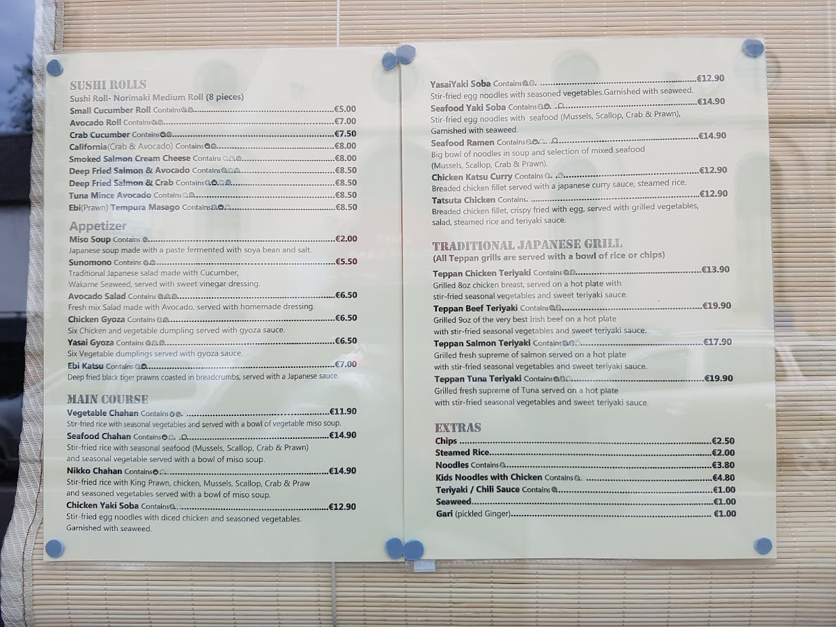 Menu Nikko-7