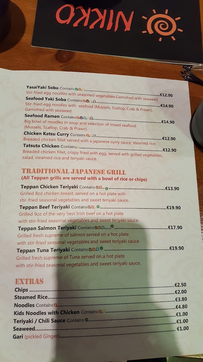 Menu Nikko-8