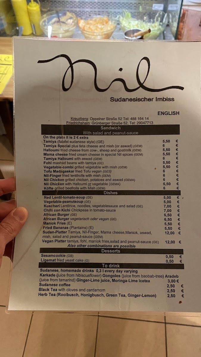 Menu Nil Sudanesischer Imbiss-3