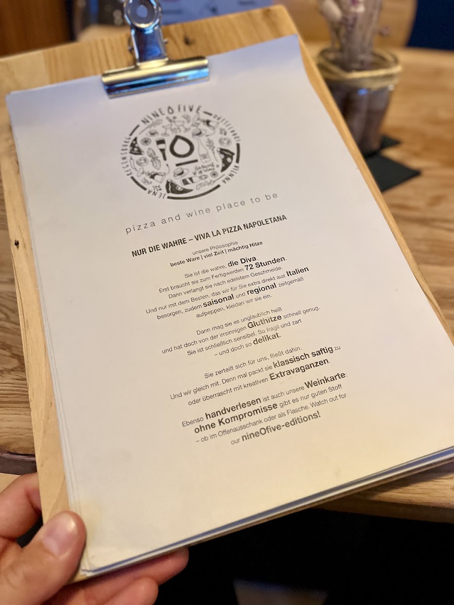 Menu Nineofive-4