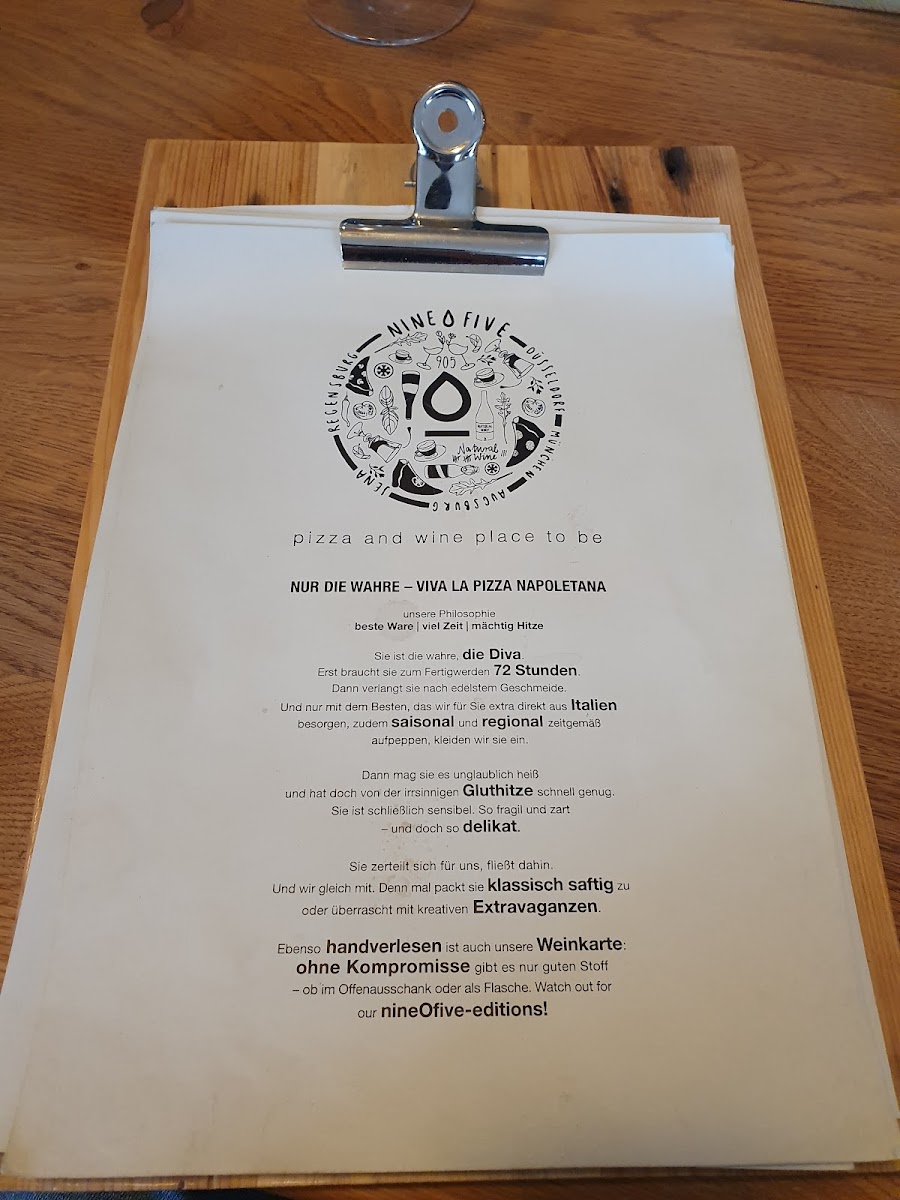 Menu Nineofive-5