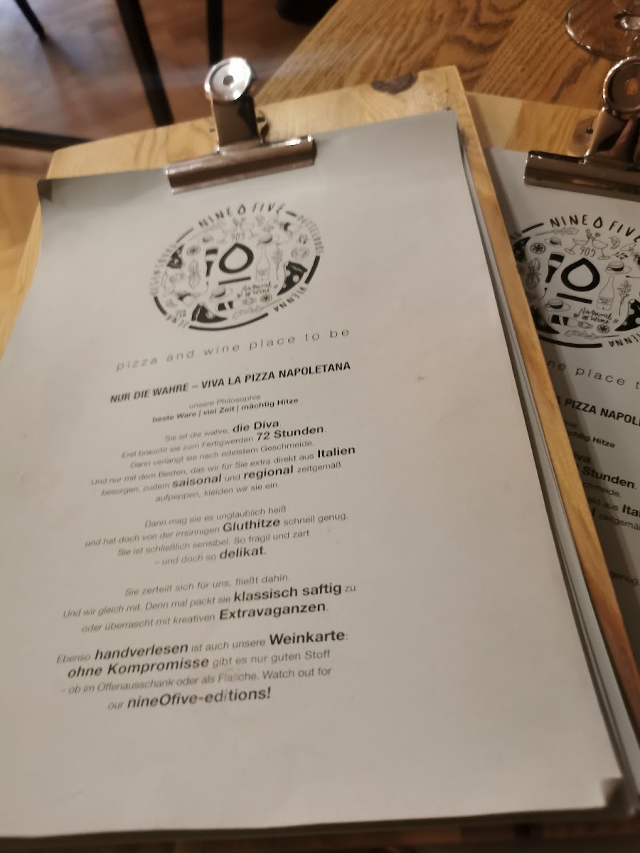 Menu Nineofive-7