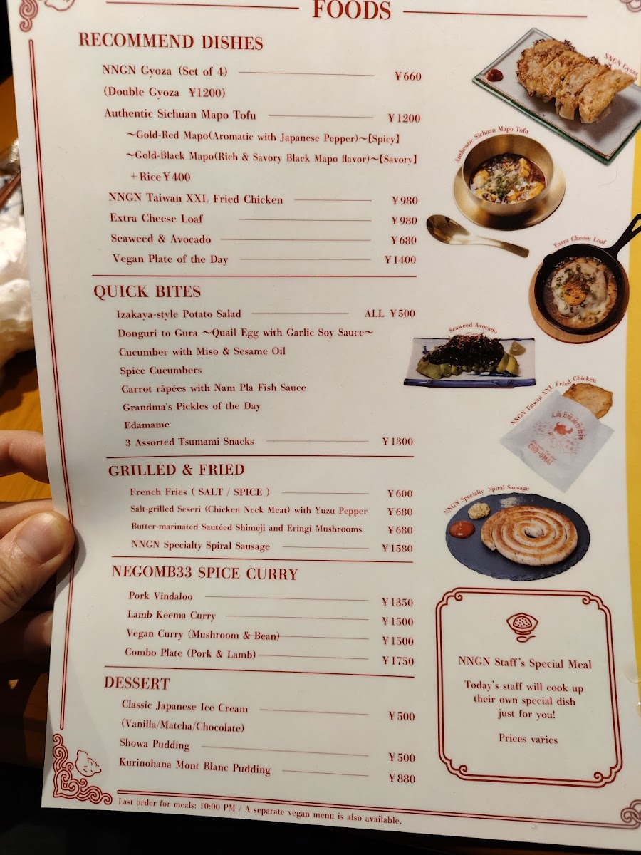 Menu Ningen Restaurant-8