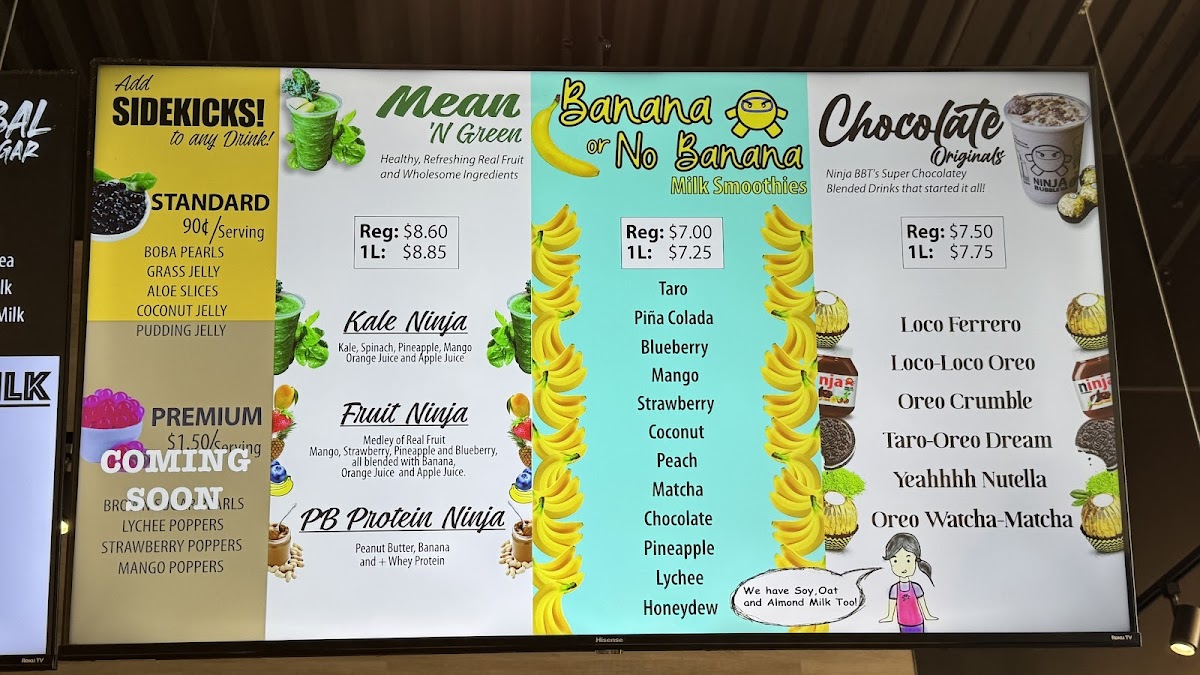 Menu Ninja Bubble Tea X Poké - Guildford Village-4
