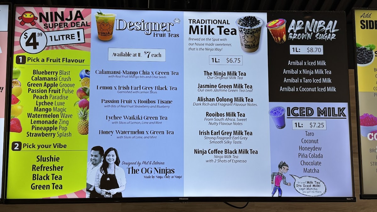 Menu Ninja Bubble Tea X Poké - Guildford Village-7