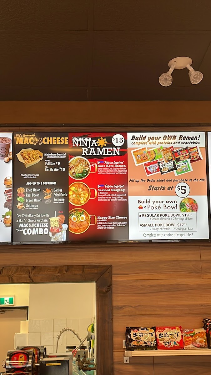 Menu Ninja Bubble Tea X Poké - Port Coquitlam-2