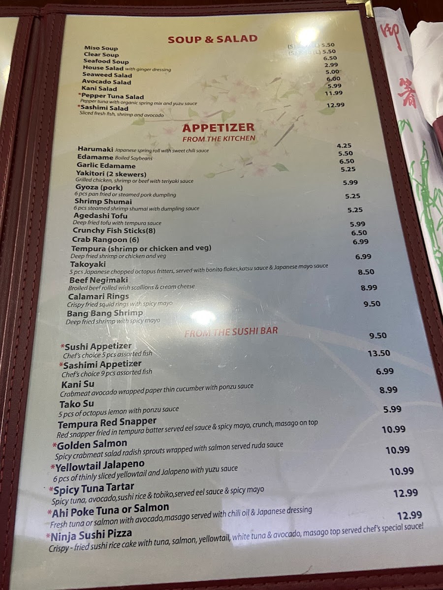Menu Ninja Sushi And Steak-10