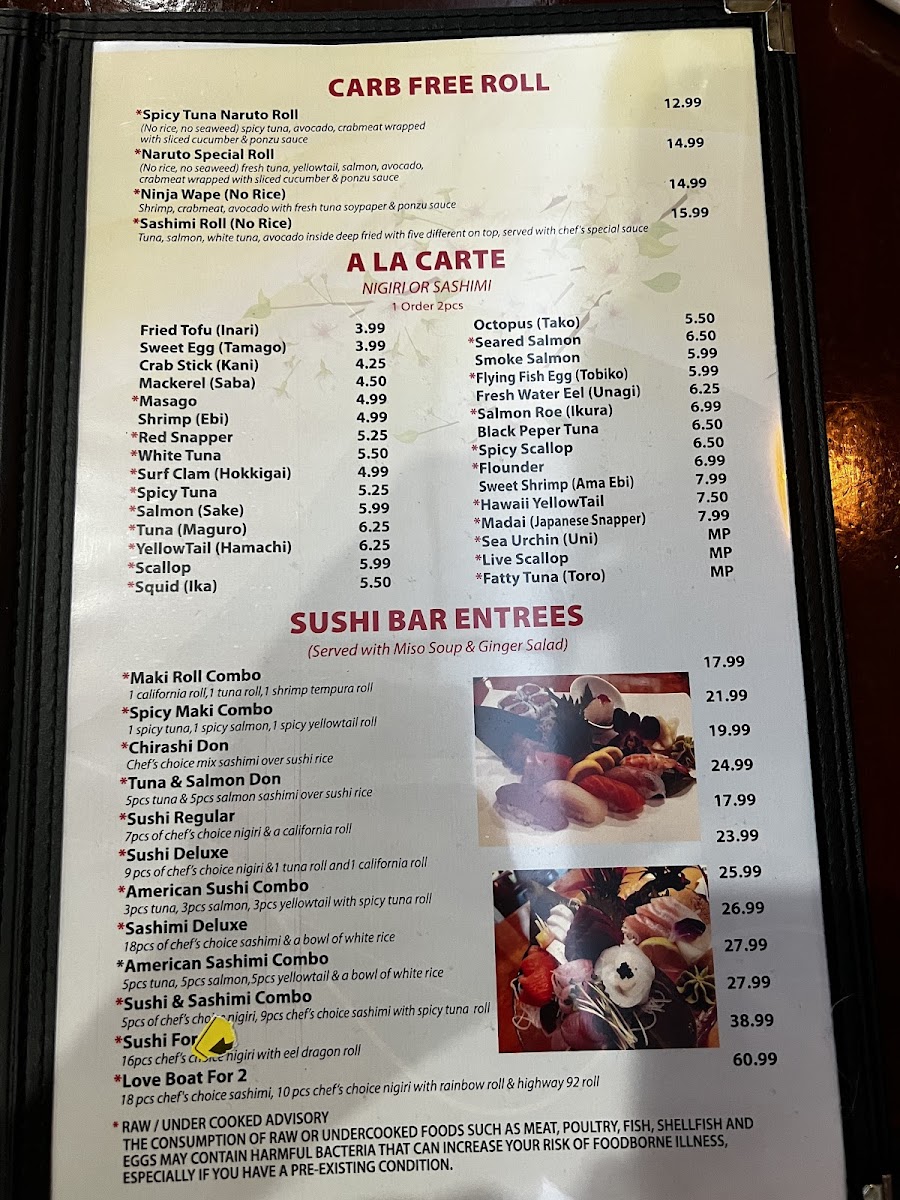 Menu Ninja Sushi And Steak-5
