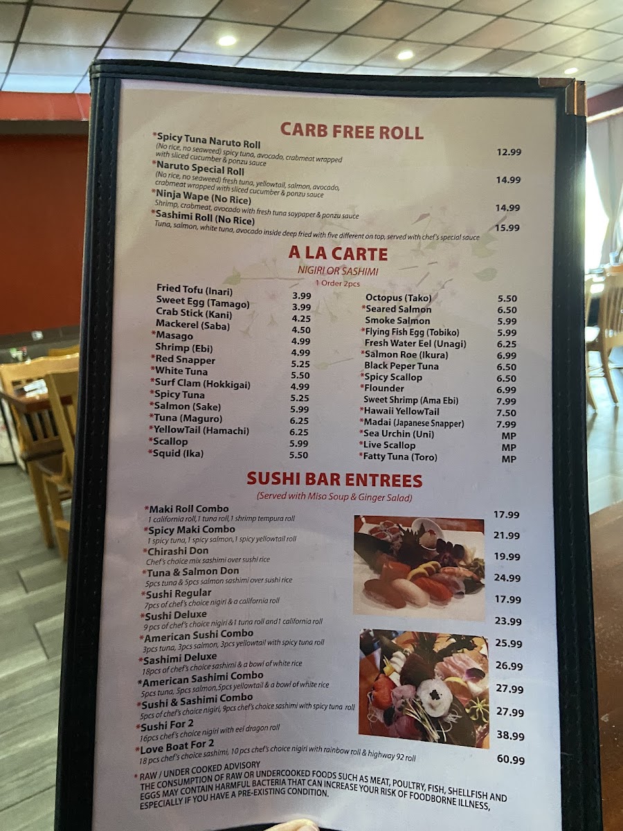 Menu Ninja Sushi And Steak-9