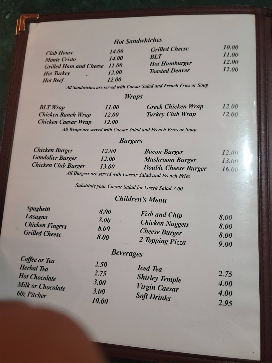Menu Nipawin Venice House-1