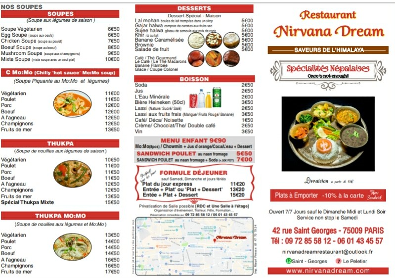 Menu Nirvana Dream-4