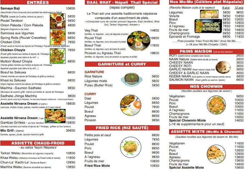 Menu Nirvana Dream-5