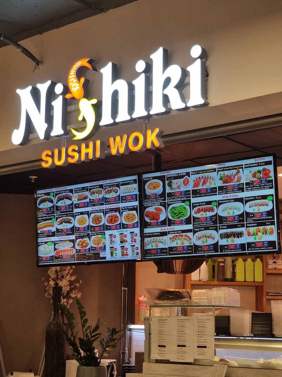 Menu Nishiki Sushi & Wok Stovner As-7