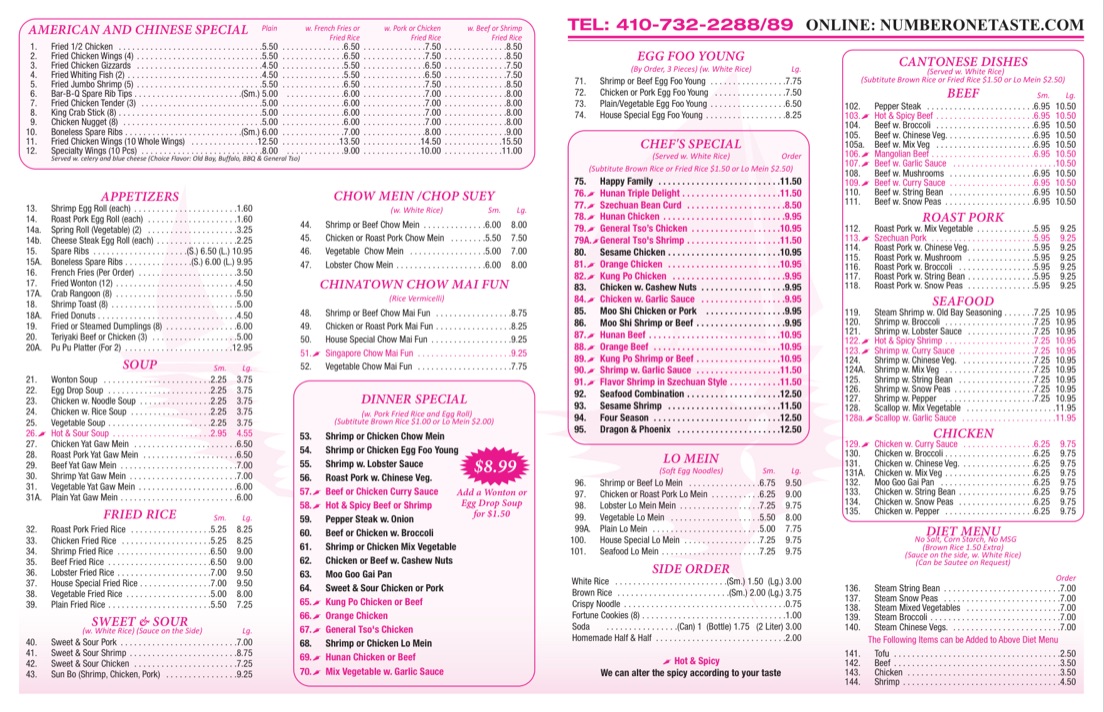 Menu No 1 Taste-1
