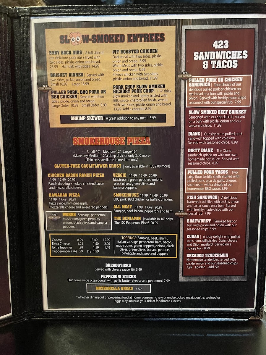 Menu No. 423 Smokehouse-2