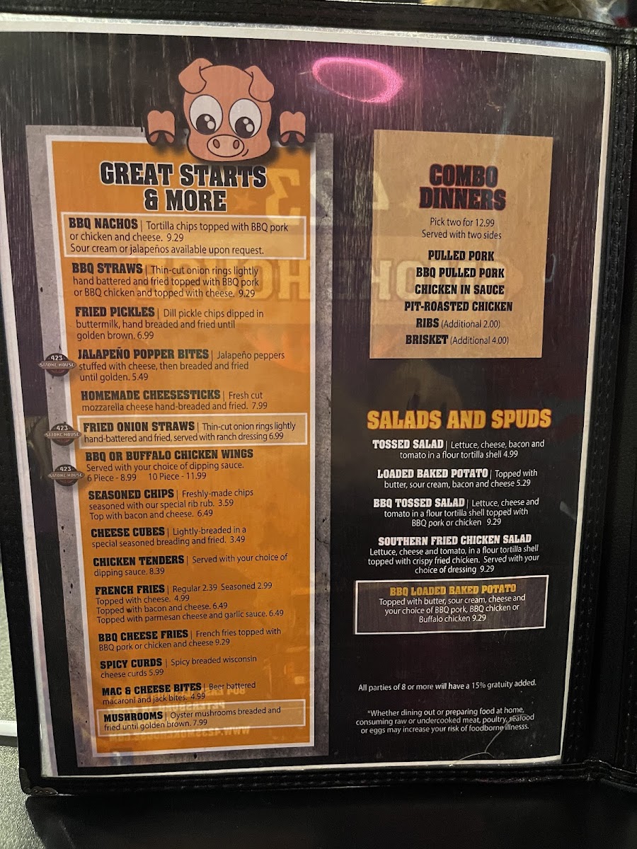 Menu No. 423 Smokehouse-3