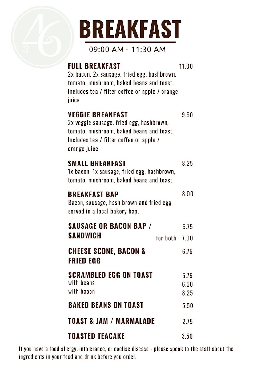 Menu No. 46 Coffee Shop-2