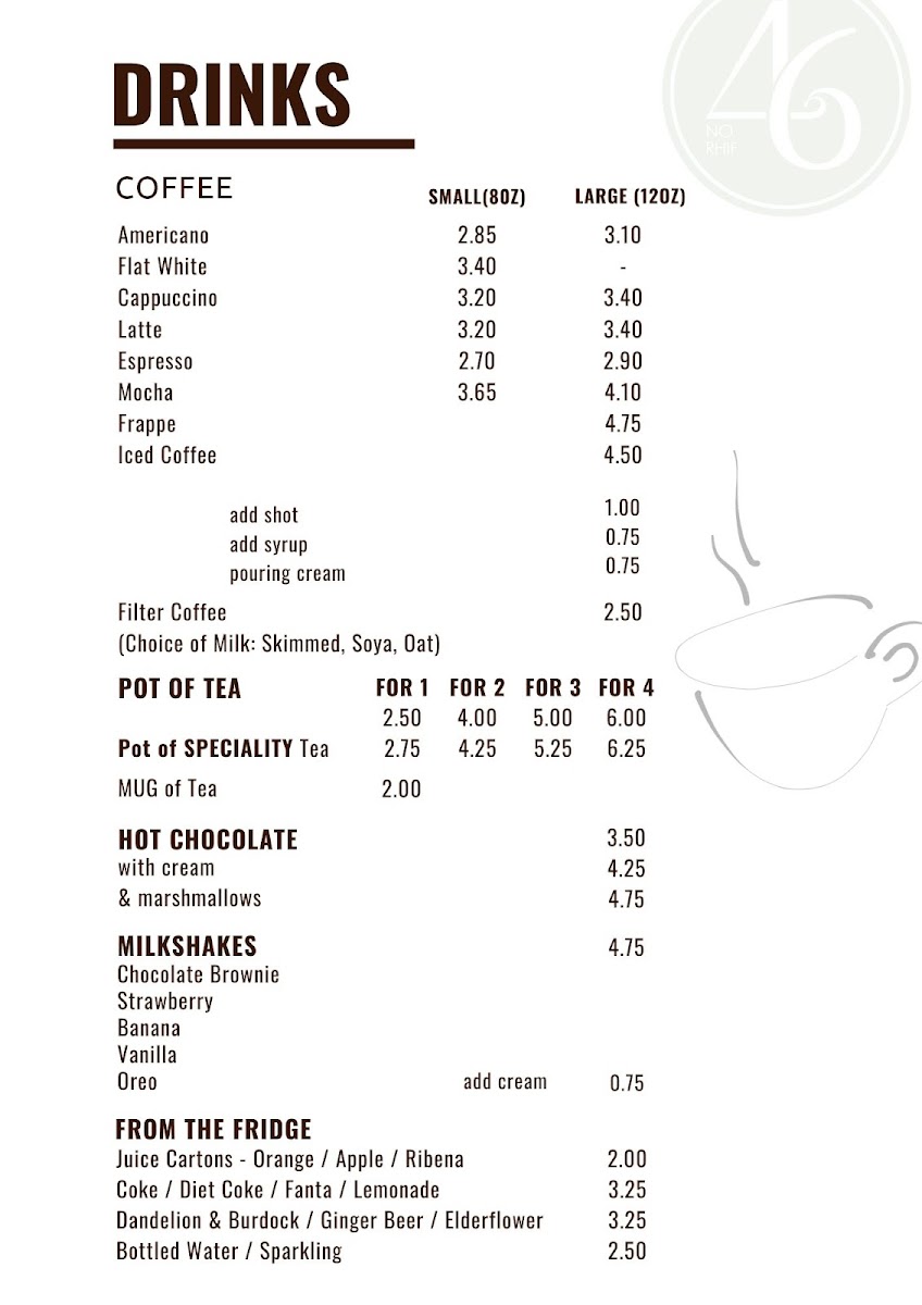 Menu No. 46 Coffee Shop-3