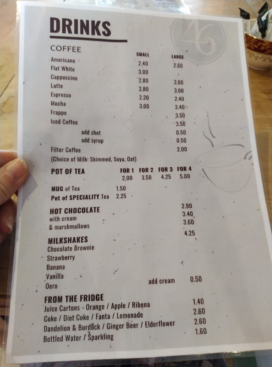 Menu No. 46 Coffee Shop-4