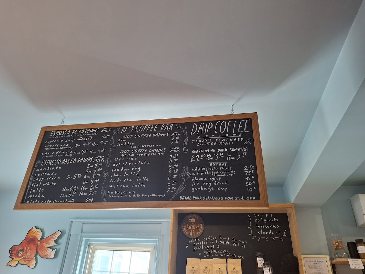 Menu No 9 Coffee Bar-2