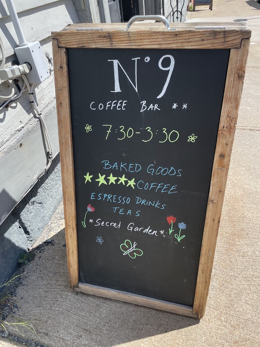 Menu No 9 Coffee Bar-7