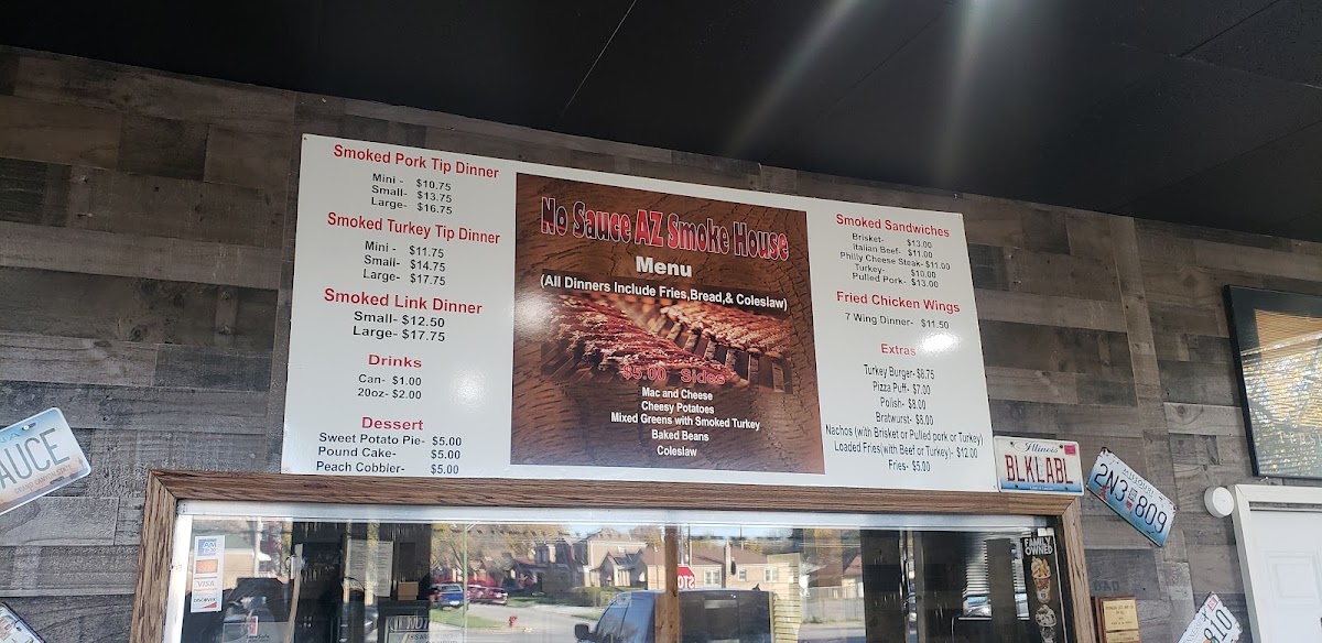 Menu No Sauce Az Smokehouse-7