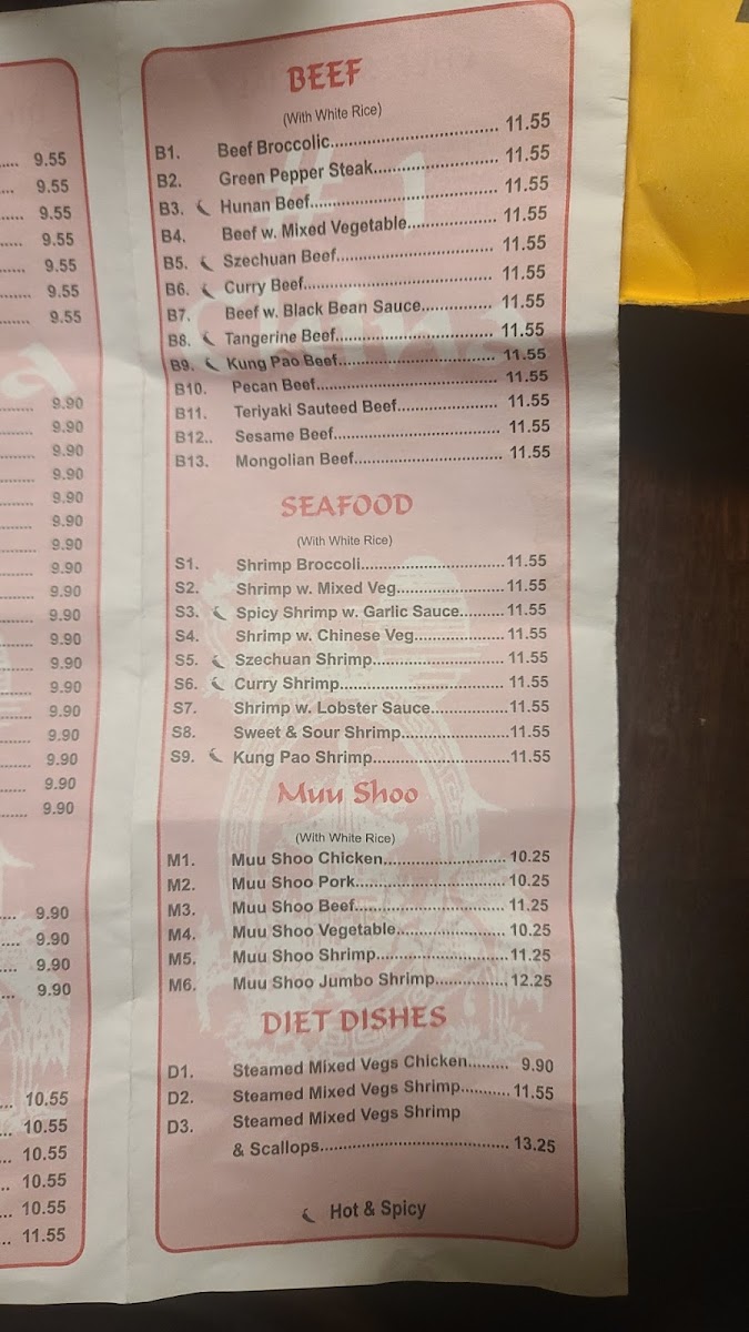Menu No.1 China-2