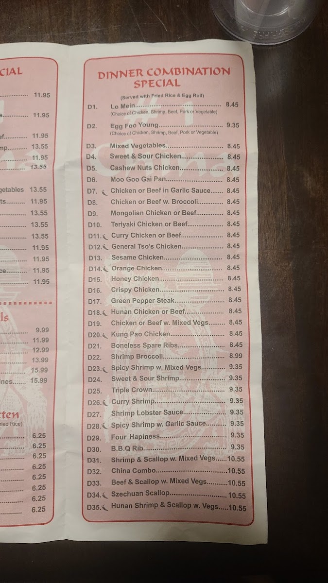 Menu No.1 China-3