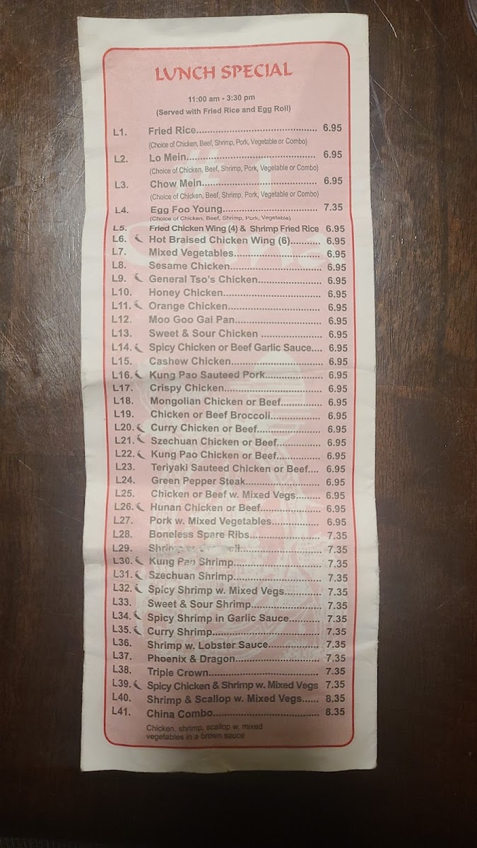Menu No.1 China-7