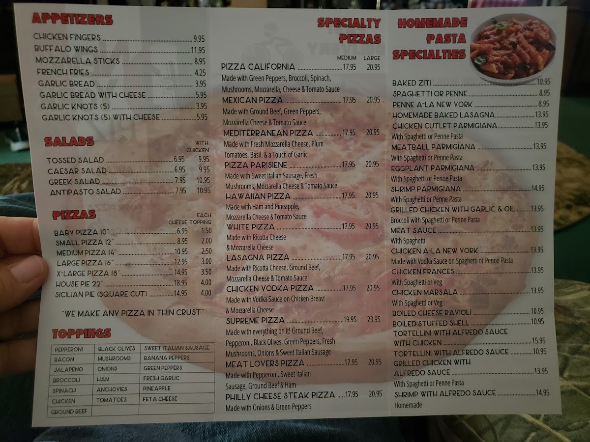 Menu No.1 New York Pizza-1