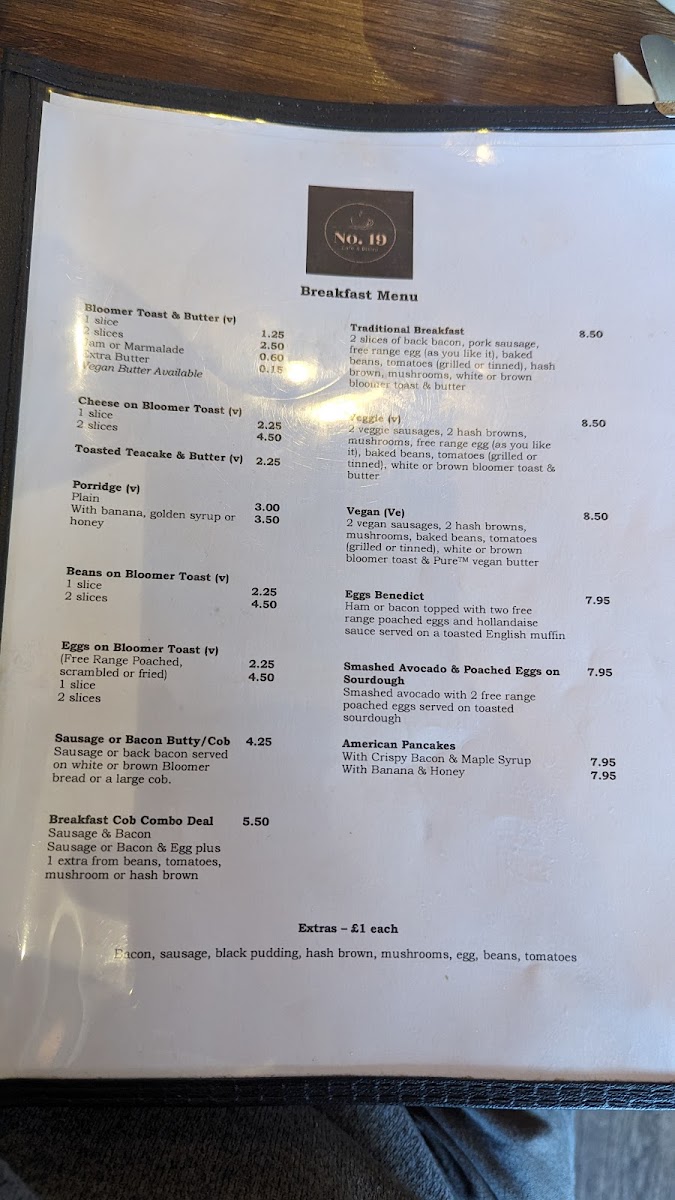 Menu No.19 Cafe & Bistro-3