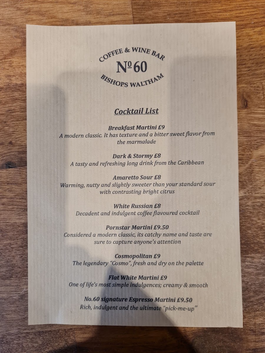 Menu No.60 Coffee & Wine Bar-2