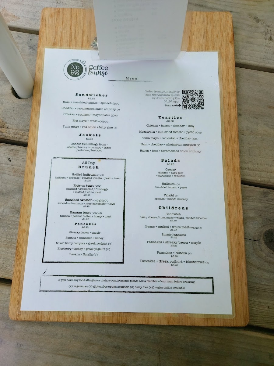 Menu No.92 Coffee Stevens Park-3