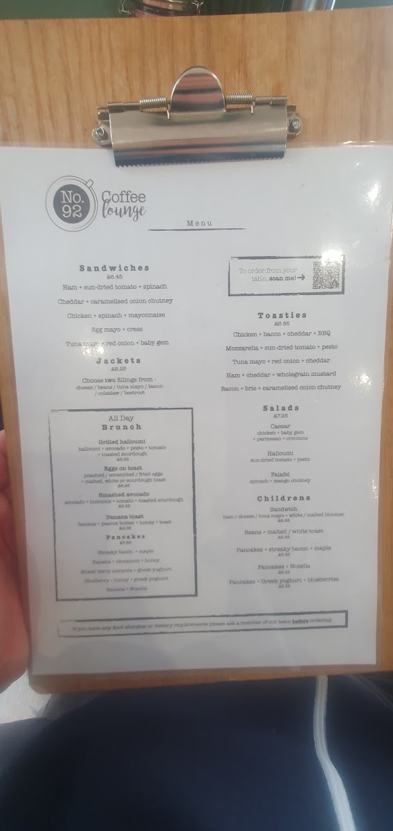 Menu No.92 Coffee Stevens Park-5