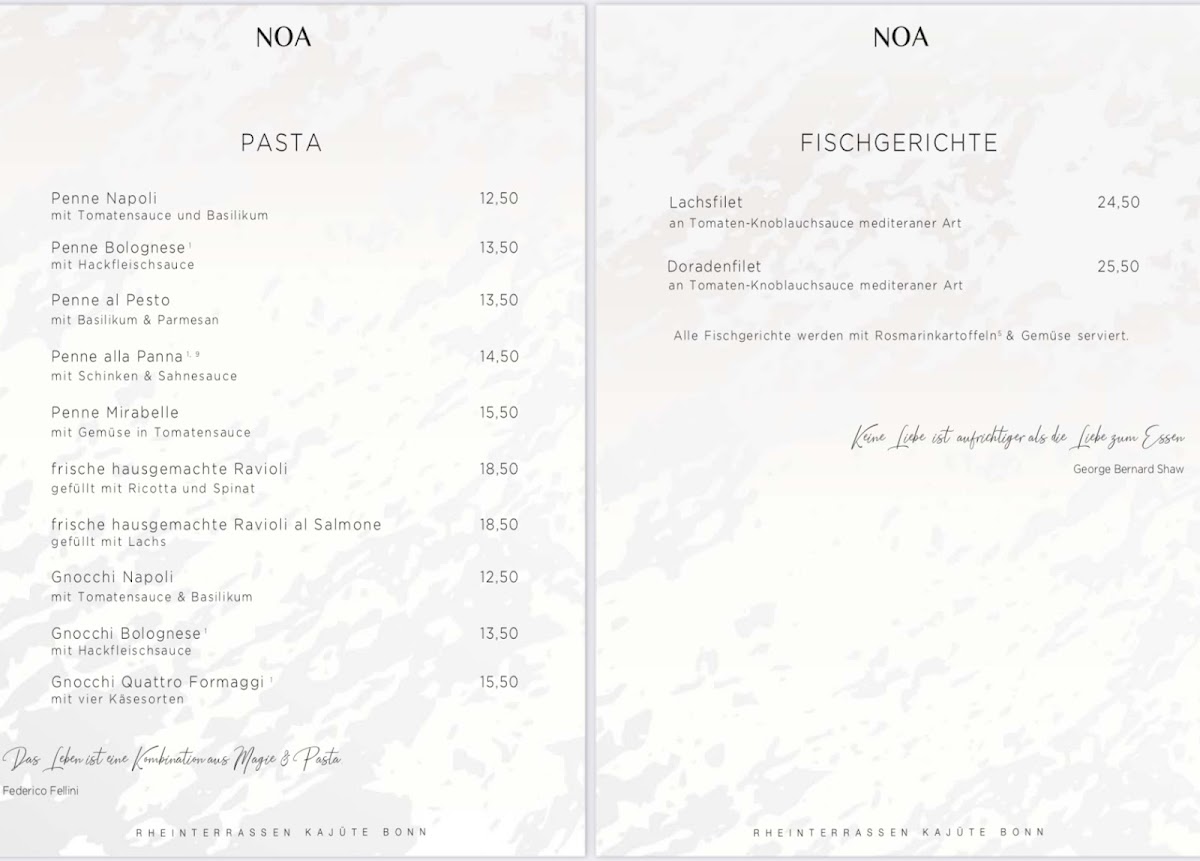 Menu Noa Rheinterrassen Kajüte Bonn-5