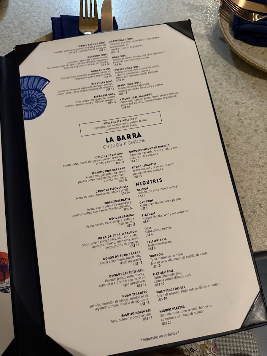 Menu Noah Marina-1