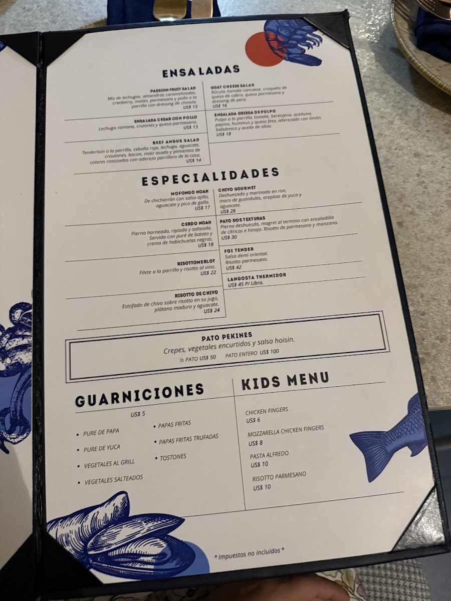 Menu Noah Marina-2