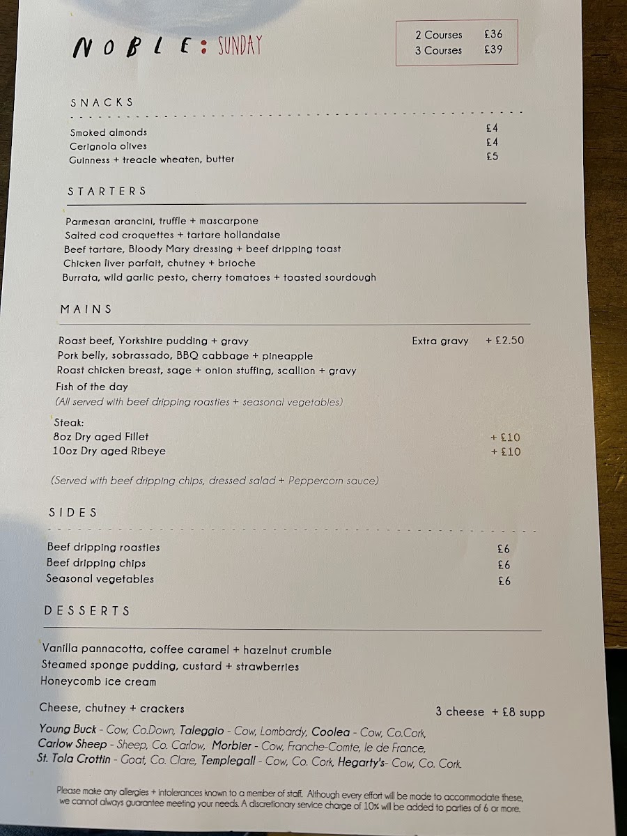 Menu Noble-1