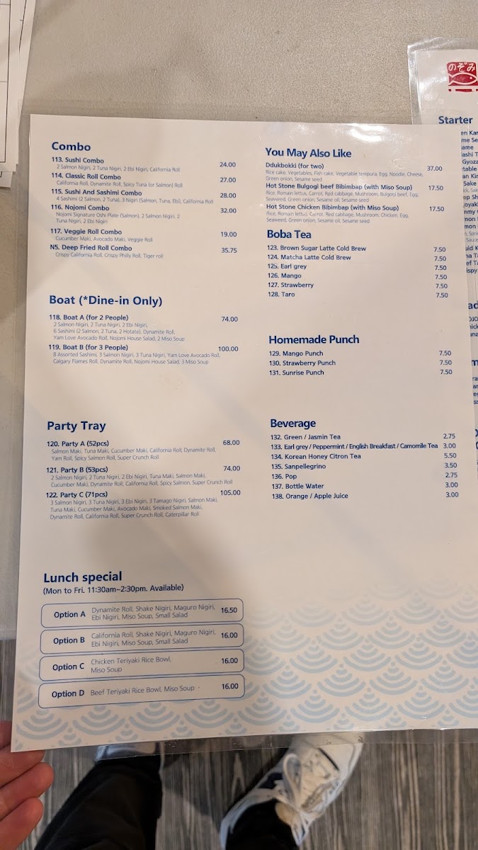 Menu Nojomi Japanese & Korean Cuisine-2