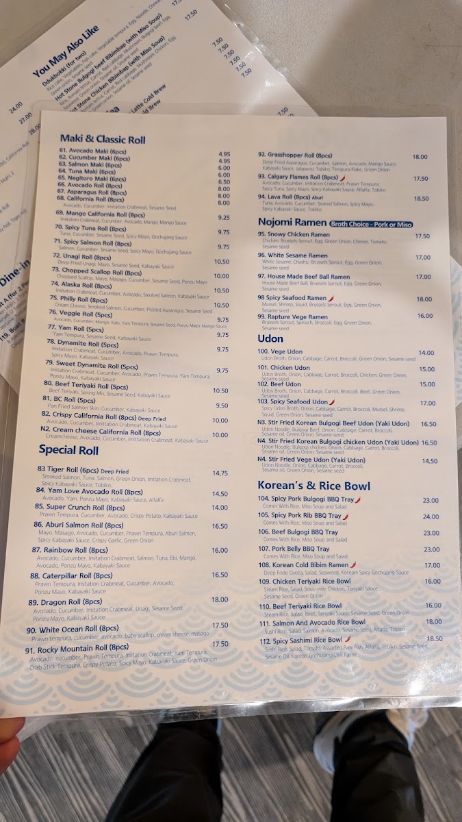 Menu Nojomi Japanese & Korean Cuisine-4