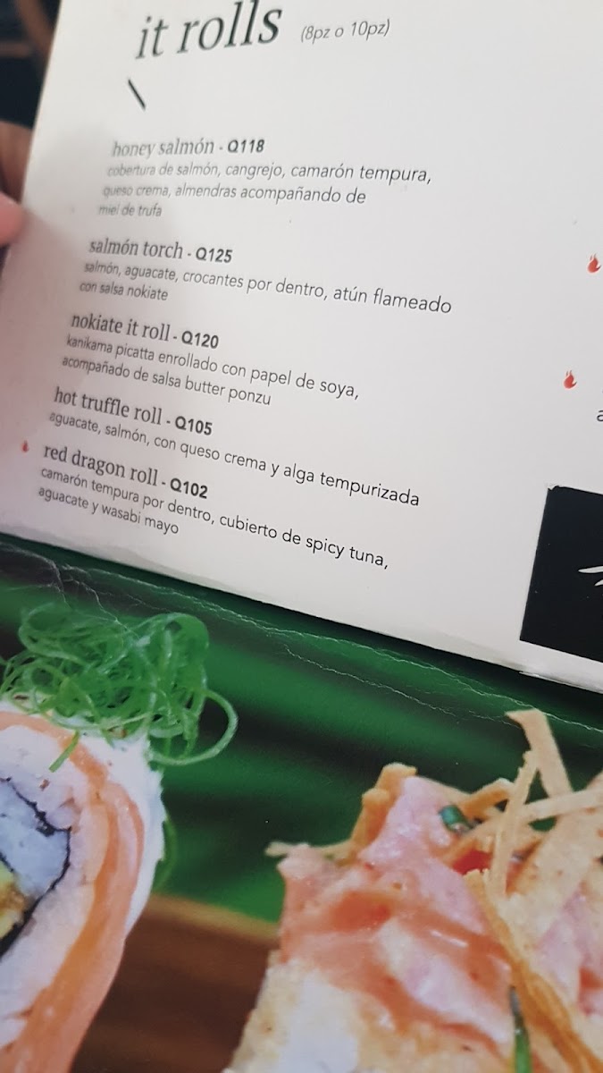 Menu Nokiate It-10