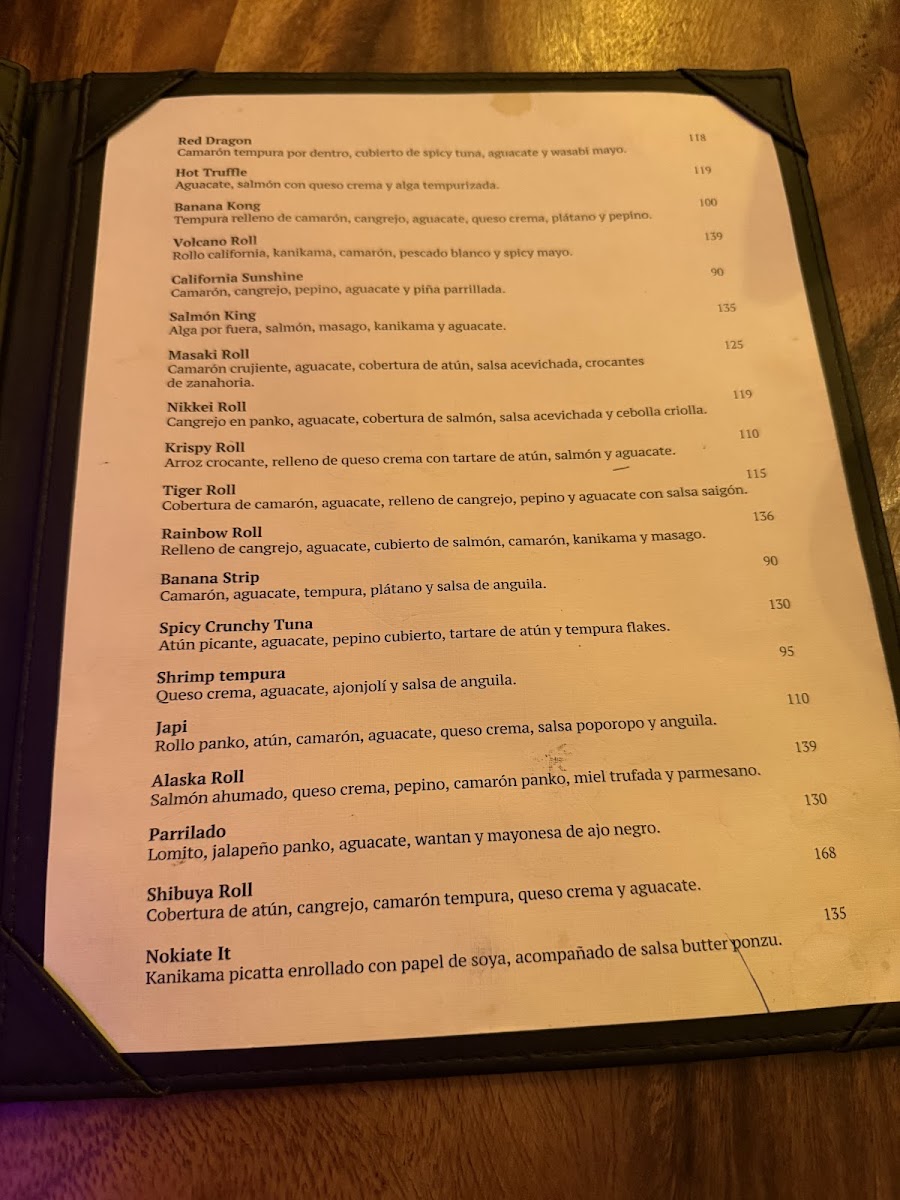 Menu Nokiate It-3