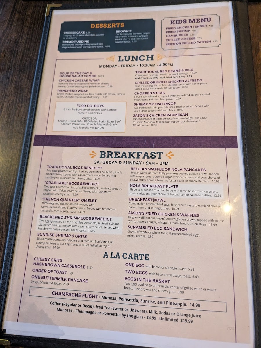 Menu Nola Southern Grill-8