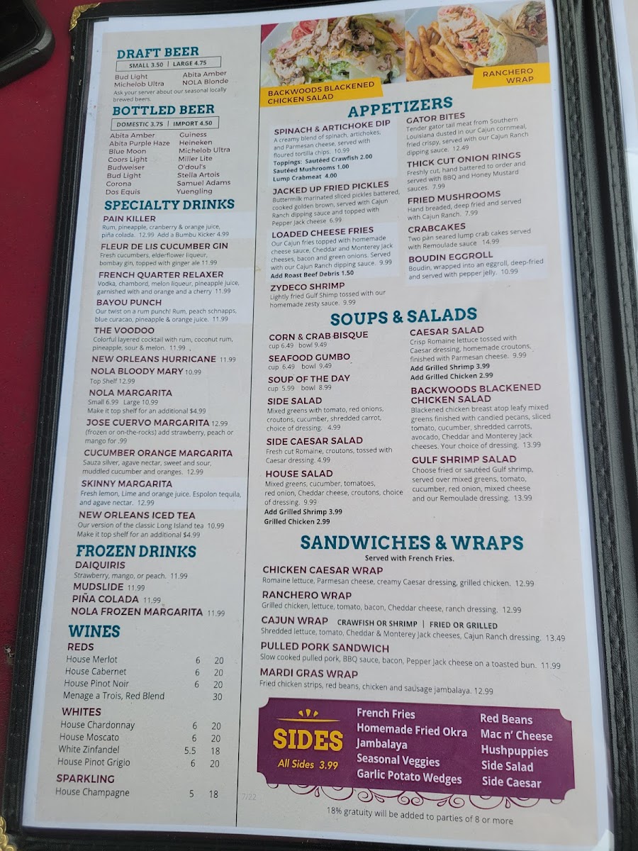 Menu Nola Southern Grill-9