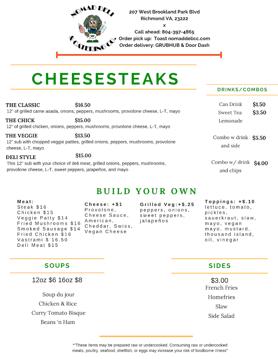 Menu Nomad Deli & Catering Company-4
