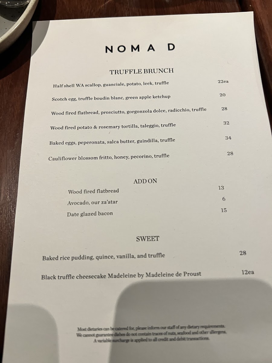 Menu Nomad Melbourne-2