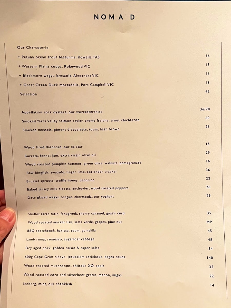 Menu Nomad Melbourne-5